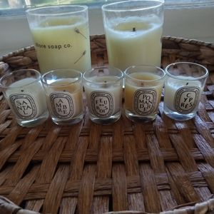 Diptyque Votive and Shore soap candle